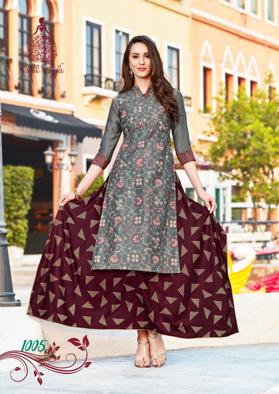 Fashion Vogue Vol-1 Kajal Style Cora Print Kurti Set Fashion Vogue Vol-1 Kajal Style Cora Print Kurti Set